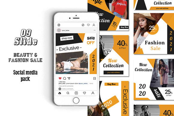 Product Sale Social Media Pack in Instagram Templates - product preview 3
