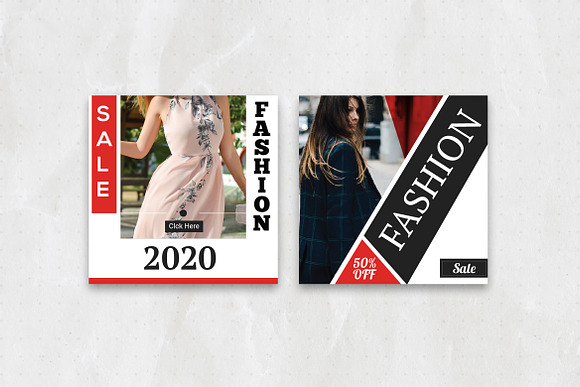 RED AND BLACK SOCIAL MEDIA PACK in Instagram Templates - product preview 5