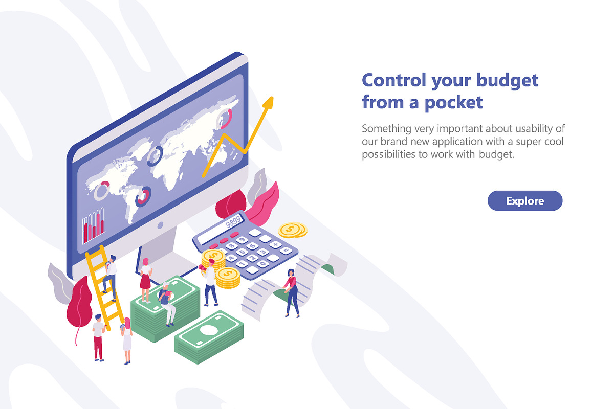 Financial administration concept in Illustrations - product preview 8