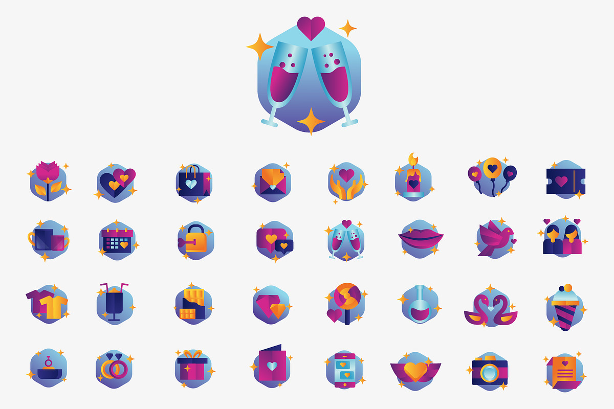 Valentine Icons in Icons - product preview 8