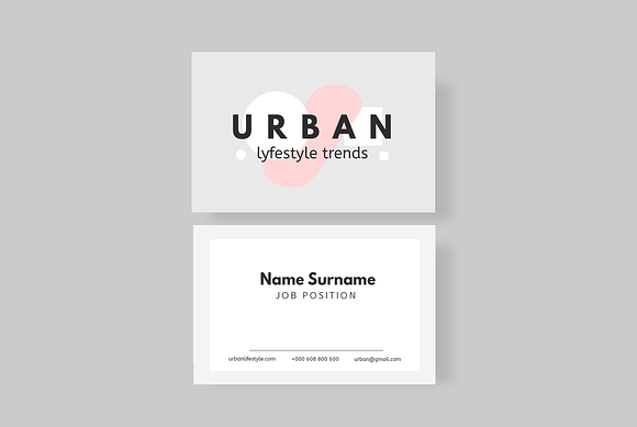 Urban business cards - 6 Designs in Business Card Templates - product preview 1