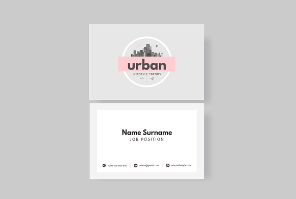 Urban business cards - 6 Designs in Business Card Templates - product preview 4