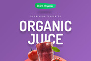 Organic Juice Premium Hero Templates