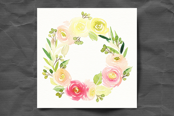 Set of watercolor postcards in Postcard Templates - product preview 3