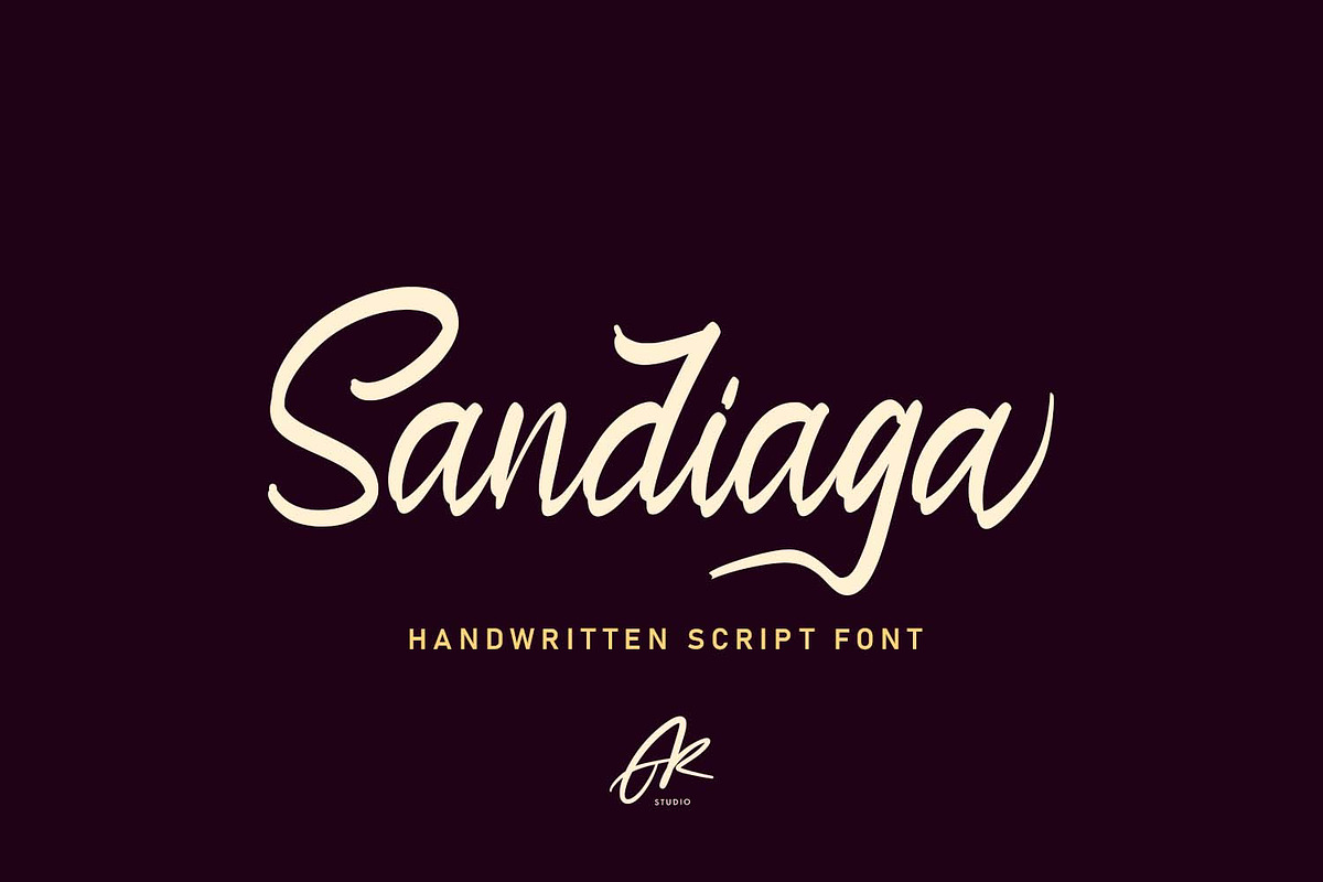 Sandiaga | Modern Script Font in Script Fonts - product preview 8