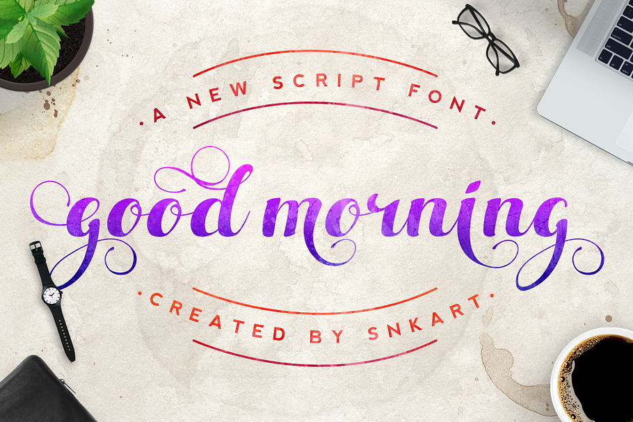Good Morning Script Font | Creative Daddy