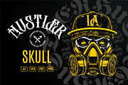 Hustler Skull Vector Art