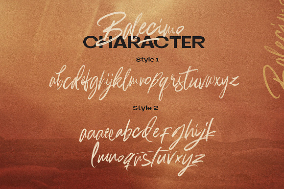 Balecimo - Ordinary Brush Font in Script Fonts - product preview 8