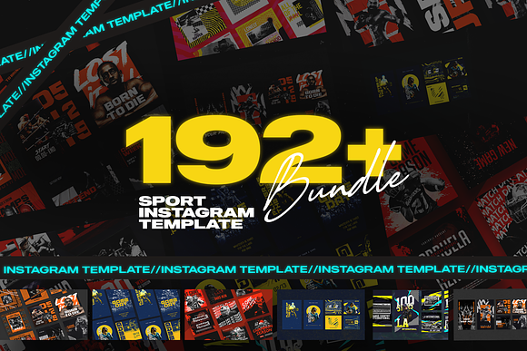 192+ Sport Instagram Bundle in Instagram Templates - product preview 1