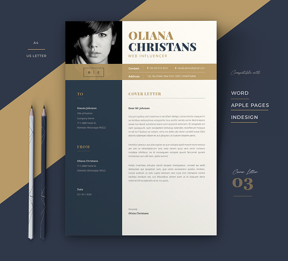 Resume Template / Cv in Resume Templates - product preview 4