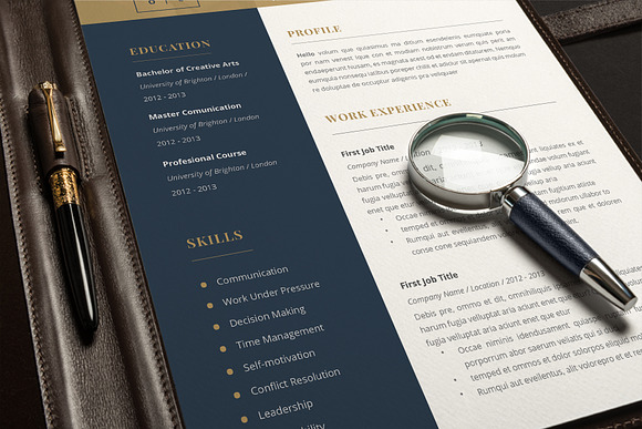 Resume Template / Cv in Resume Templates - product preview 5