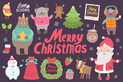 Cute Christmas characters & objects