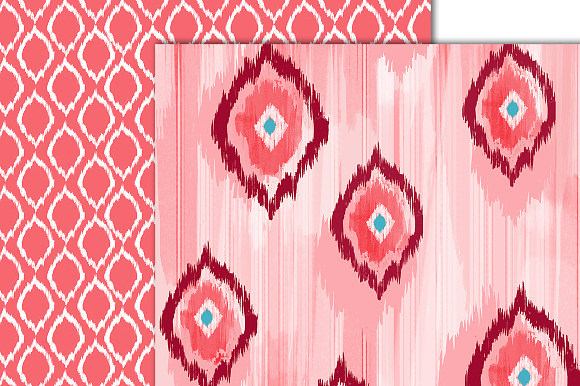 Hand Painted Ikat Patterns Pk.2 in Patterns - product preview 1