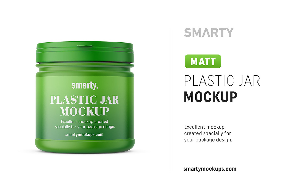 Matt suplement jar mockup in Product Mockups - product preview 8