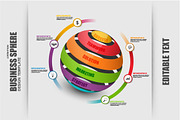 Business Timeline Sphere Infographic