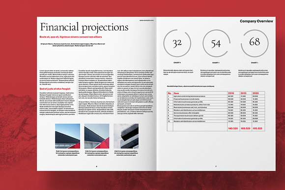 Red Business Brochure Layout in Brochure Templates - product preview 3