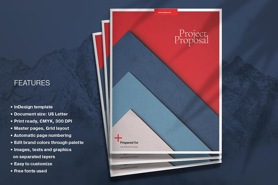 Project Proposal Layout in Brochure Templates - product preview 8