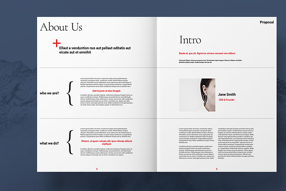 Project Proposal Layout in Brochure Templates - product preview 1