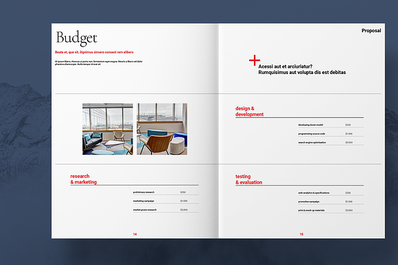 Project Proposal Layout in Brochure Templates - product preview 7