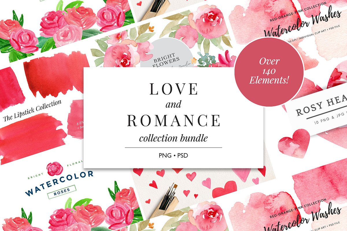 Love and Romance Bundle in Illustrations - product preview 8