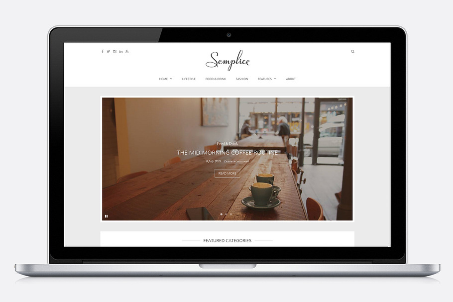Semplice - An Elegant WordPress Blog