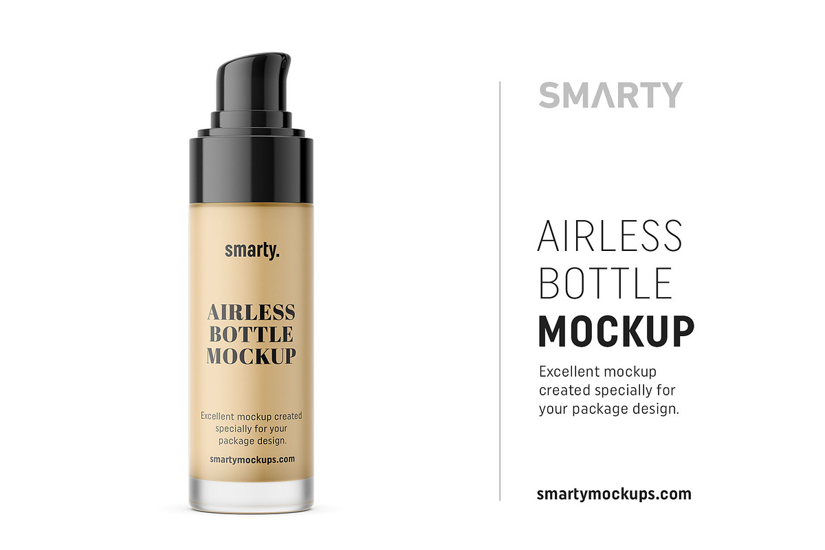 Airlss bottle mockup in Product Mockups - product preview 8
