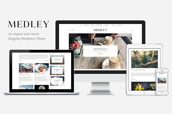 Medley - Beautiful WP Blogging Theme in WordPress Blog Themes - product preview 1