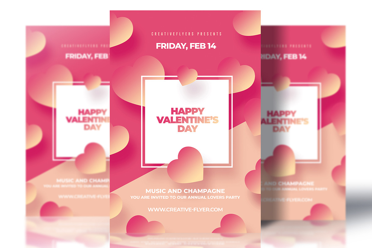 Valentines Day Cards Invitation in Card Templates - product preview 8