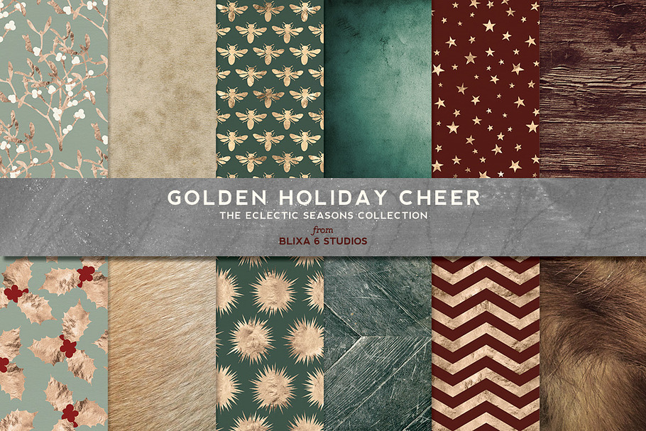 Golden Holiday Season Patterns in Patterns - product preview 8