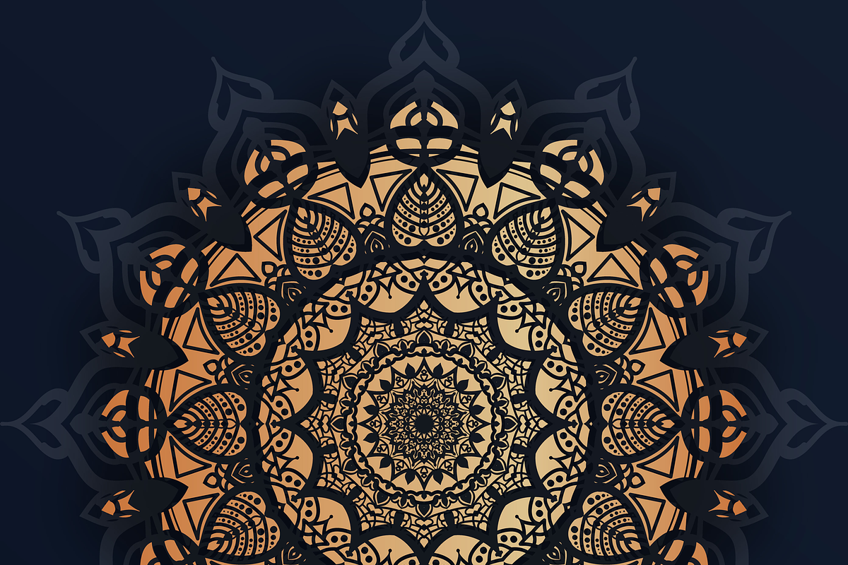 Luxury mandala background in Textures - product preview 8