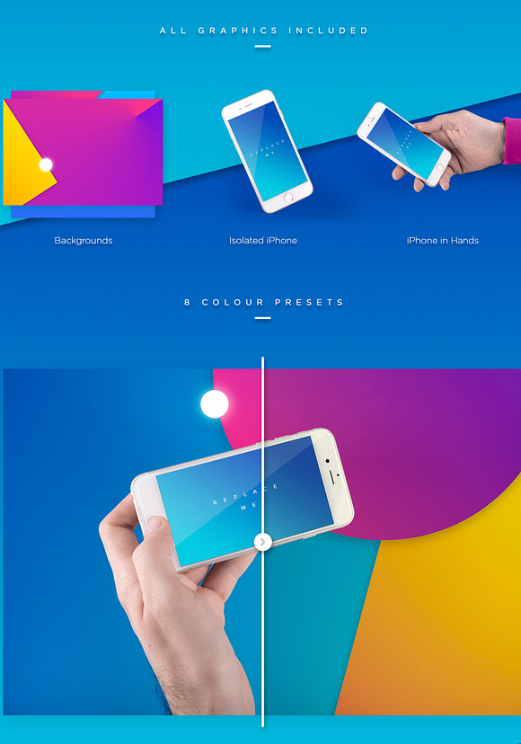 iPhone Mock-up Brending Templates in Scene Creator Mockups - product preview 3