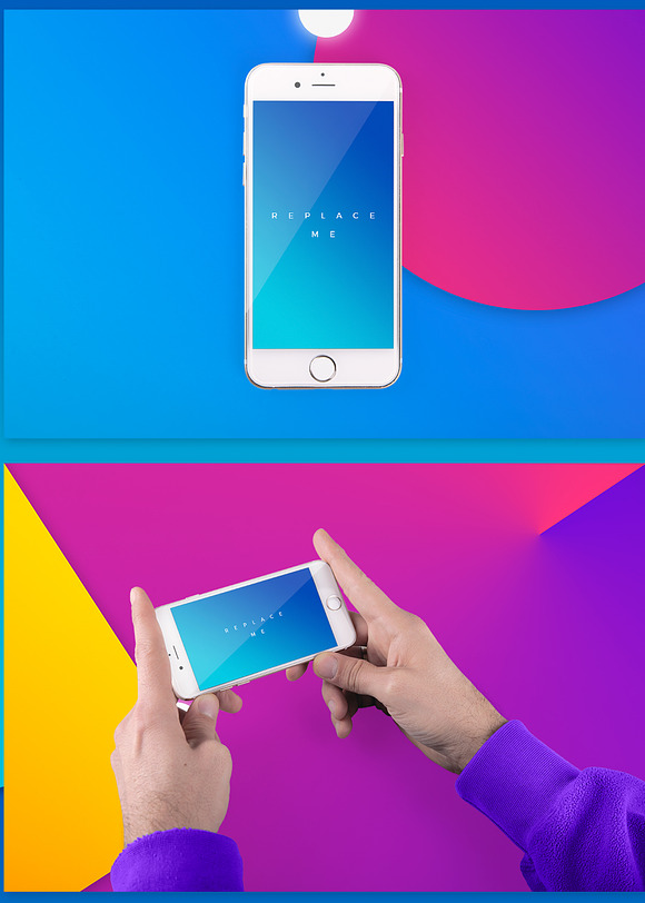 iPhone Mock-up Brending Templates in Scene Creator Mockups - product preview 5