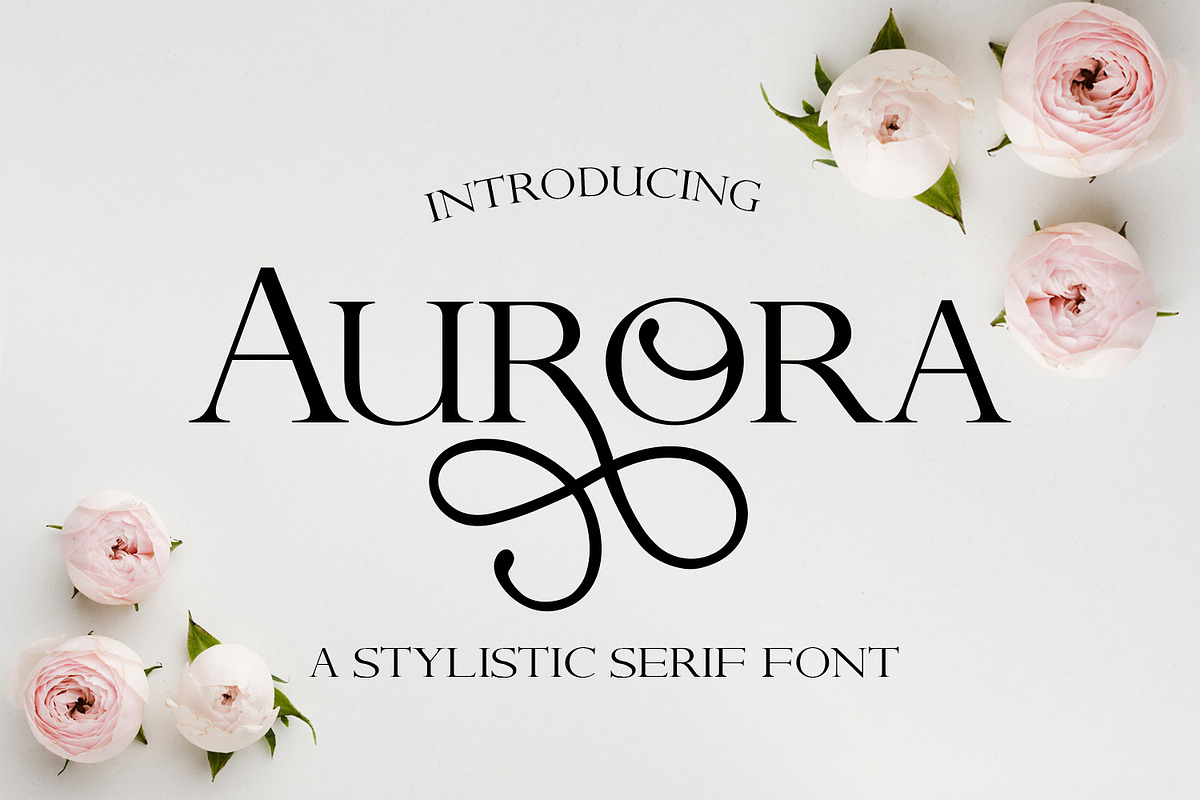 Aurora - A Stylistic serif font in Serif Fonts - product preview 8