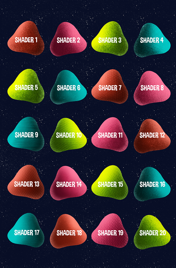 SHADER BRUSHES FOR PROCREATE in Add-Ons - product preview 1