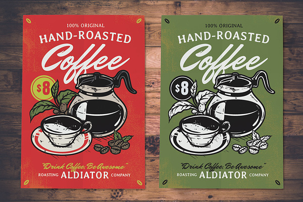 Coffee Roasting Flyer Label