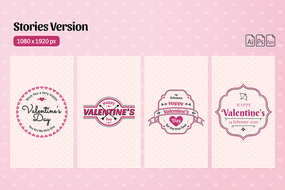 Valentine's Instagram Greeting in Instagram Templates - product preview 3