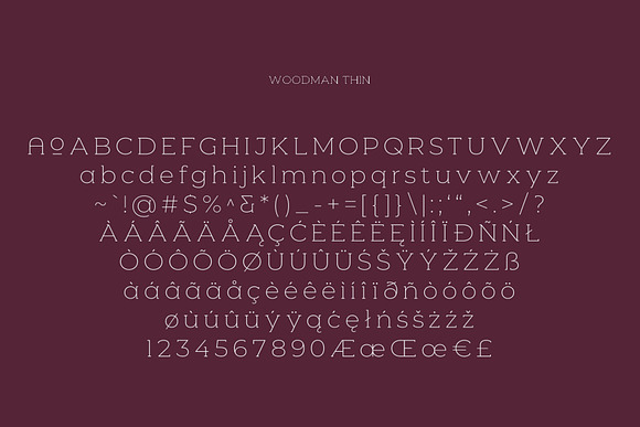 Woodman Slab Serif Font in Slab Serif Fonts - product preview 13