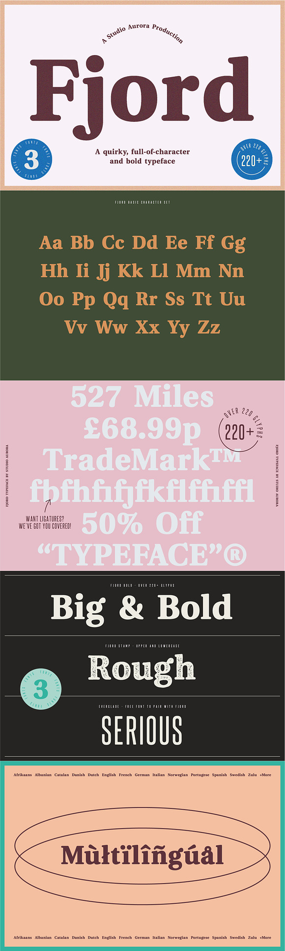 Fjord - Soft Fat Serif Font in Serif Fonts - product preview 9