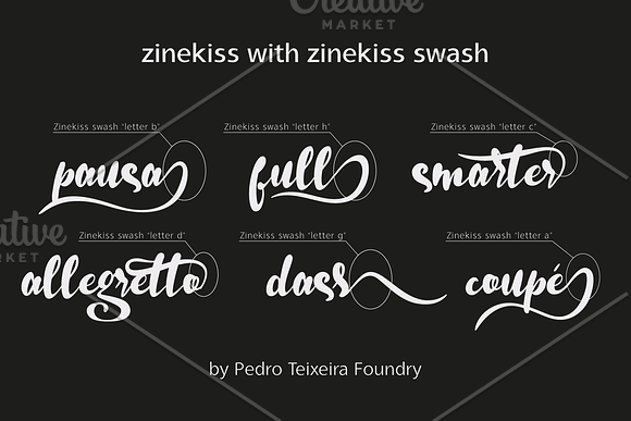 Zinekiss in Script Fonts - product preview 2