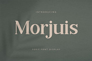 MORJUIS - Serif Font Typeface