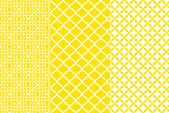 Yellow Geometric Tiles Digital Paper in Patterns - product preview 1