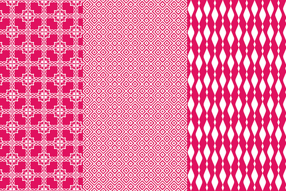 Ruby Geometric Tiles Patterns in Patterns - product preview 1