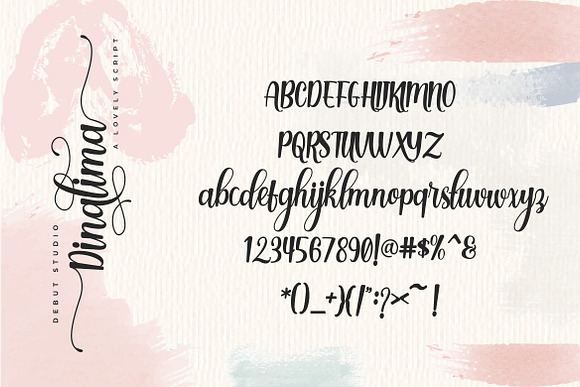 Dinalima Script in Script Fonts - product preview 5