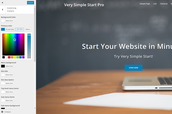 Very Simple Start Pro in WordPress Commerce Themes - product preview 3