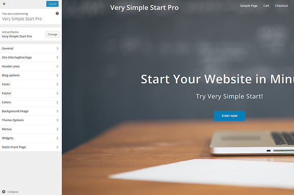 Very Simple Start Pro in WordPress Commerce Themes - product preview 4