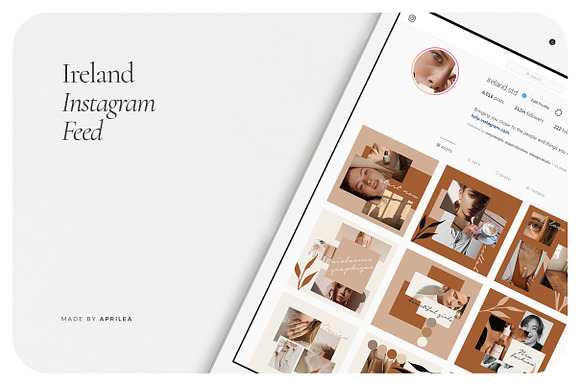 IRELAND Instagram Feed in Instagram Templates - product preview 5