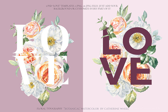 Botanical Watercolor Luxury Florals in Illustrations - product preview 27