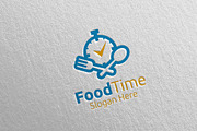 Food Time Logo Restaurant or Cafe 77