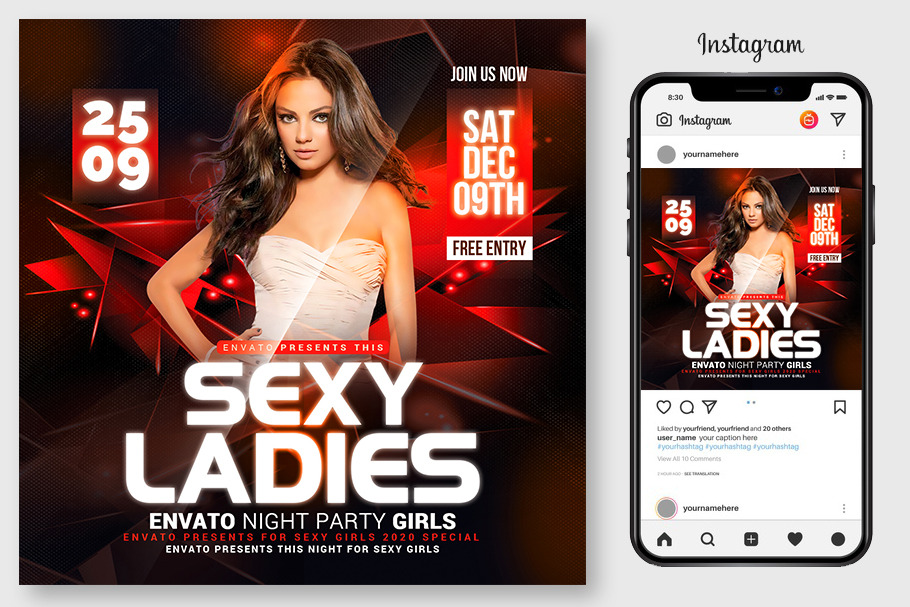 Sexy Ladies Flyer Template