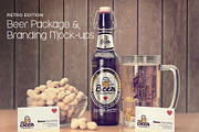Retro Beer Package & Branding Mockup